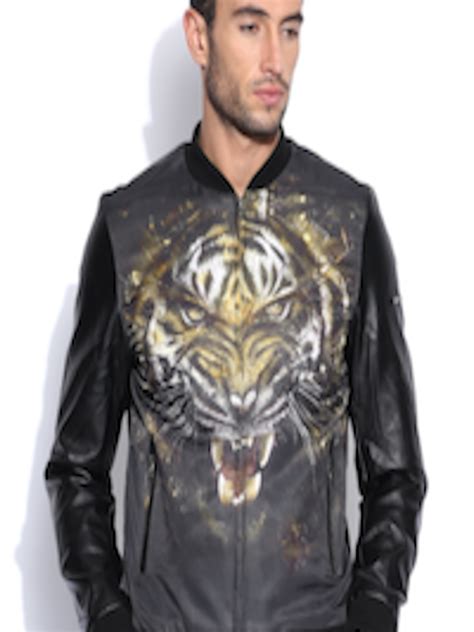 Buy Ed Hardy Black Printed Jacket - Jackets for Men 1013856 | Myntra