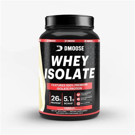 Whey Protein | 100% Pure Isolate Whey Protein Powder | DMoose