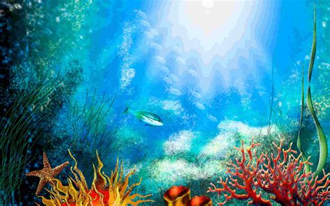 Aquatic Backgrounds (58+ images)