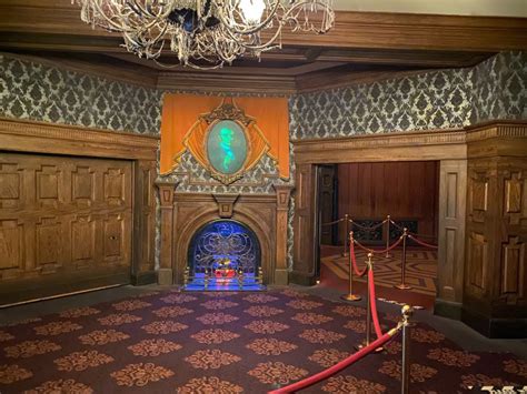 PHOTOS: The Haunted Mansion Materializes Modified Stretching Room Walk-Through Scene at the ...