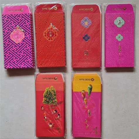 Brandnew OCBC 3 Different Years CNY Red Packet / Angbao Set Designs, Hobbies & Toys, Stationery ...