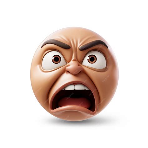 Premium AI Image | Grimacing Face emoji on white background high ...