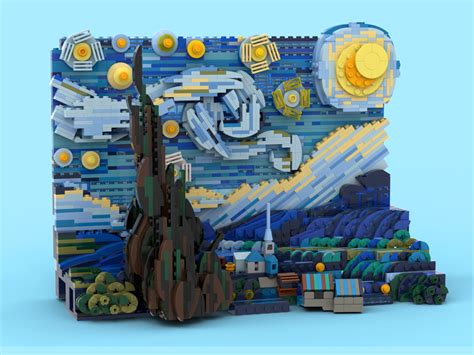 Vincent van Gogh's Starry Night Gets a 1,552-Piece LEGO Ideas Set - TechEBlog