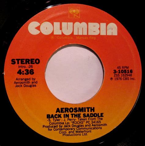 Aerosmith - Back In The Saddle | Releases | Discogs