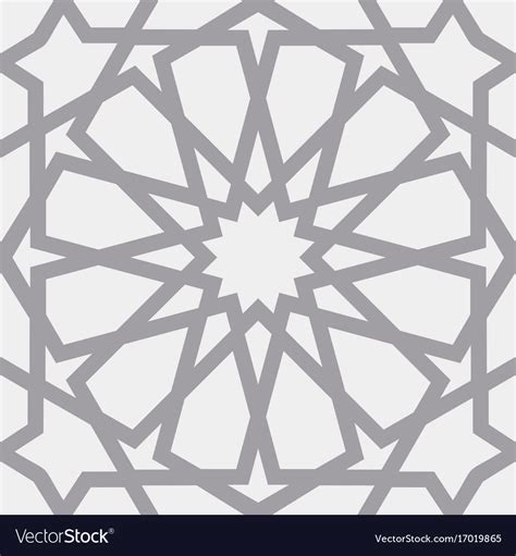 Islamic pattern seamless arabic geometric Vector Image