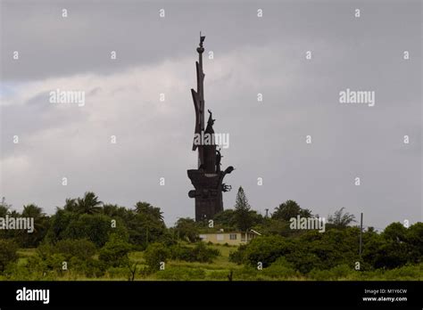 Christopher Columbus statue Arecibo Puerto Rico Stock Photo - Alamy