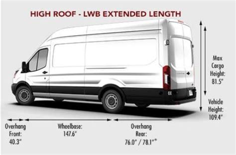 Ford Transit 250 2024 Ford Transit-250 Cargo Dimensions - Jill Romona