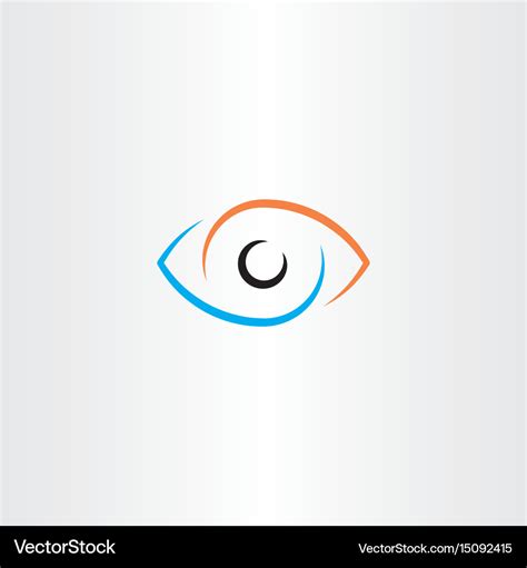 Eye logo sign symbol Royalty Free Vector Image