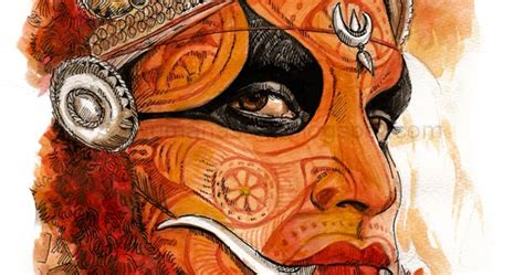 Jumana art blog: Theyyam Drawing