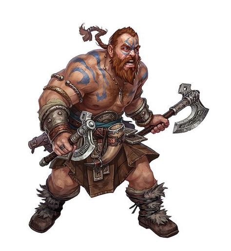 Pin by Billy Phillips on Male Human Barbarian | Fantasy dwarf, Dungeons and dragons characters ...