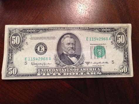 1950 $50 DOLLAR BILL OLD PAPER MONEY US CURRENCY- C. DOUGLAS DILLON GOOD CONDIT | #1719969372