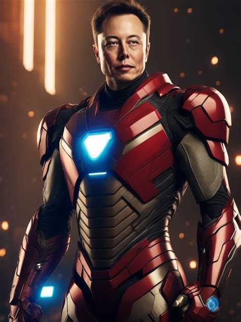 Premium Free ai Images | elon musk in the iron man suit from the marvel ...