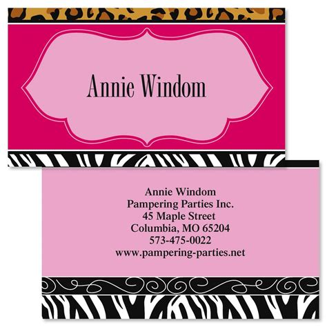 Chic Print Double Sided Business Cards | Colorful Images