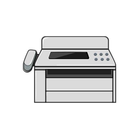 office fax machine cartoon vector illustration 35559342 Vector Art at ...