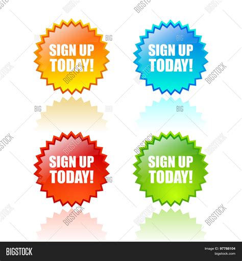 Sign up today icon Stock Vector & Stock Photos | Bigstock