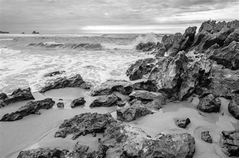 Premium Photo | View of valdearenas beach in cantabria spain at sunset ...