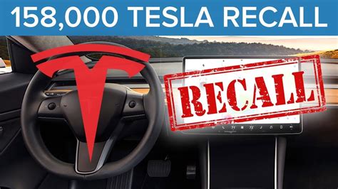 Tesla to Recall 158,000 Cars - YouTube