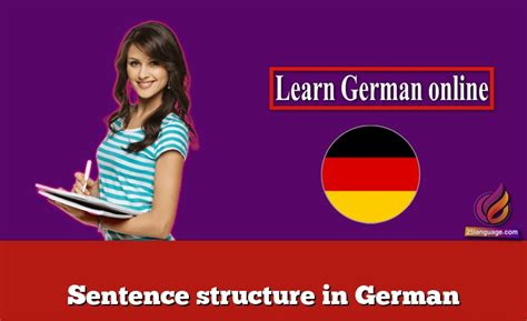 Sentence structure in German - Learn german online