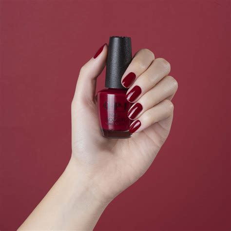 Deep red nail polish is the perfect color for fall. Try "Malaga Wine ...