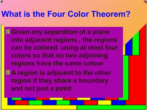 The four color theorem