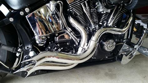 CHROME STR STEP TUNED RACING EXHAUST HARLEY CHOPPER BOBBER | eBay