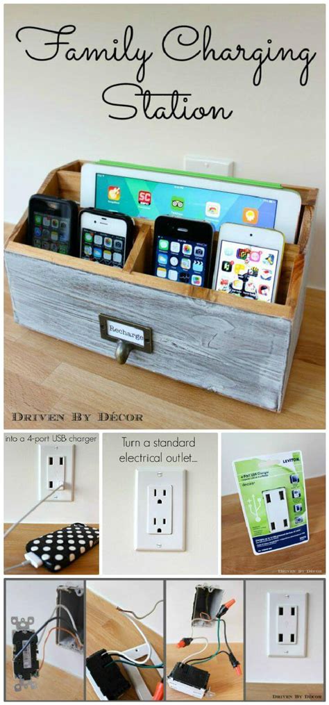 40 Best DIY Charging Station Ideas - Easy, Simple & Unique - DIY & Crafts