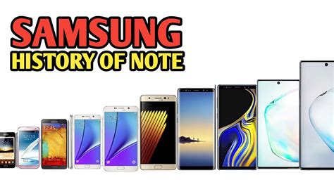 History of Samsung Galaxy Note Series (2020) - YouTube