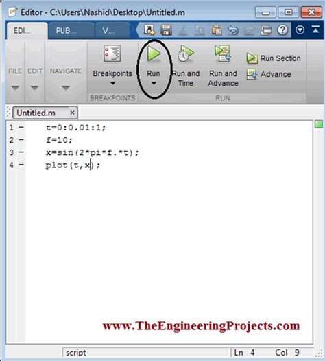 Generating Simple Signal in MATLAB - The Engineering Projects