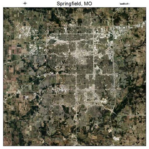 Aerial Photography Map of Springfield, MO Missouri