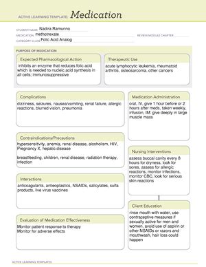 Antiparasitic - medication uses indication interventions side effects - ACTIVE LEARNING ...