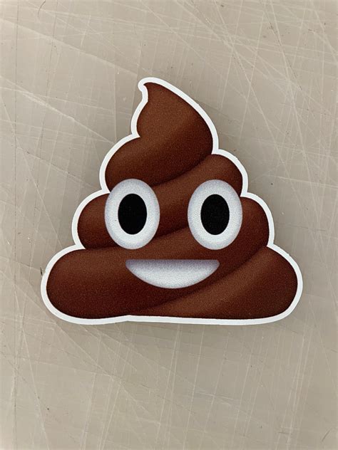 Poop Emoji Sticker - Etsy