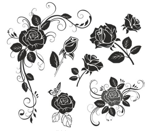 free vector rose Flower Vector CDR File - Free Vector