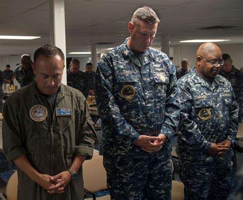 Capt. Fred Goldhammer, executive officer of the aircraft carrier USS ...