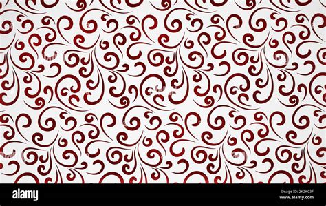 Abstract red and white floral background. 3D illustration Stock Photo ...