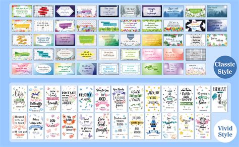 Amazon.com : 200 Pieces Bible Verse Cards with Full Scripture ...