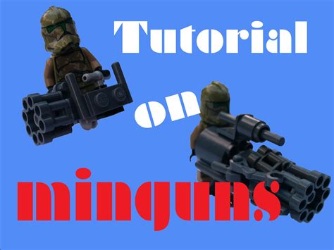 Lego Minigun | Tutorial | Lego custom minifigures, Lego, Lego instructions