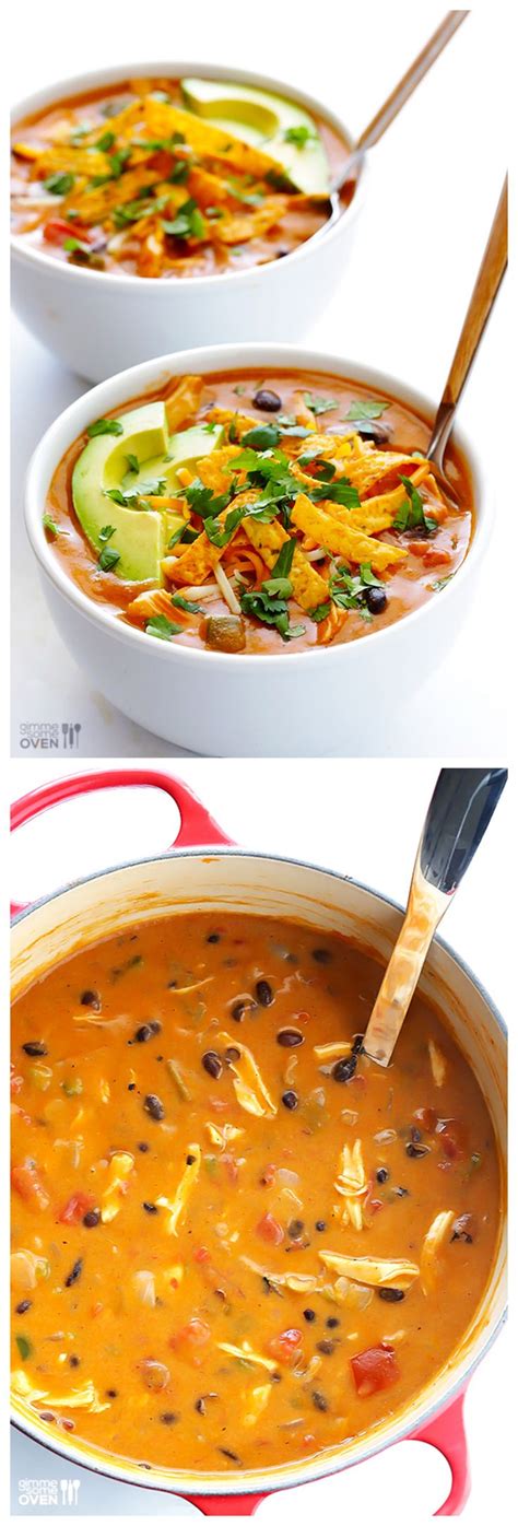 20-MINUTE CHEESY CHICKEN ENCHILADA SOUP ~ NONDON