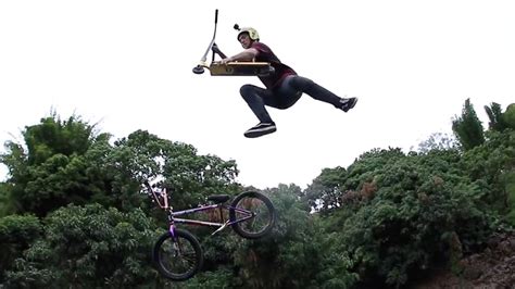 Ryan Williams Transfers From Bike To Scooter Mid-Air In Insane Trick | RTM - RightThisMinute