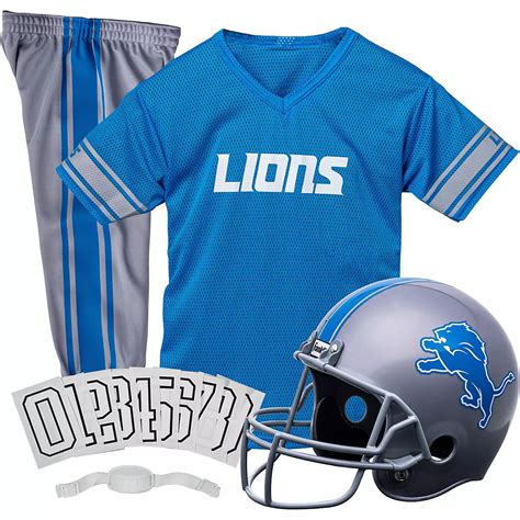 Franklin Youth Detroit Lions Deluxe Football Uniform Set | Academy