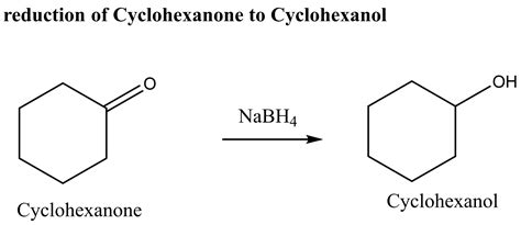 [Solved] Reduction of Cyclohexanol to Cyclohexanone - Data Sheet ...