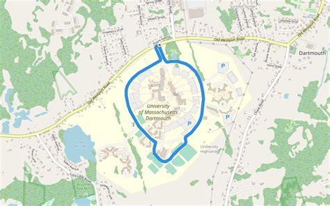 University of Massachusetts Dartmouth Walking And Running Trail - USA | Pacer