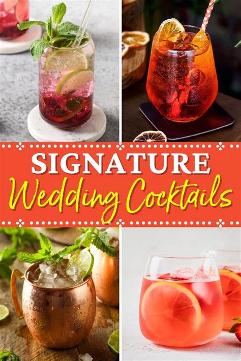 30 Best Signature Wedding Cocktails - Insanely Good