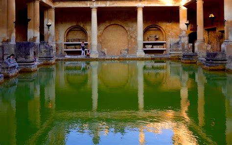 Visiting the Roman Baths in Bath, England