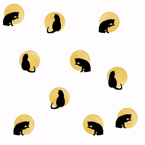 Download Cats, Moon, Black Cats. Royalty-Free Stock Illustration Image - Pixabay