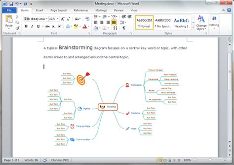 Brainstorming Diagram Templates for Word