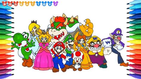 How To Draw Mario Characters at How To Draw