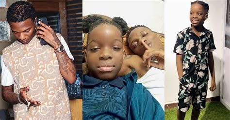 "I love my son" – Wizkid gushes over his first son, Boluwatife, as he ...