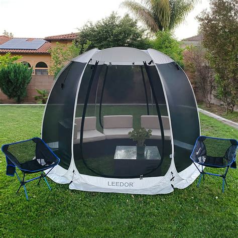 Screen House Tent Instant Outdoor Canopy Pop Up Gazebo 10x10 Gray - Walmart.com - Walmart.com