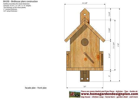 Complete Birdhouse construction plans | francois career