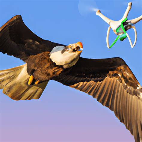 Bald Eagle with Drone · Creative Fabrica